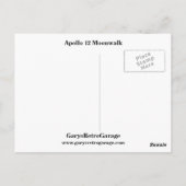 Apollo 12 Moonwalk Postkarte (Rückseite)