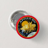 Apollo 13-Insignien Button (Vorne & Hinten)