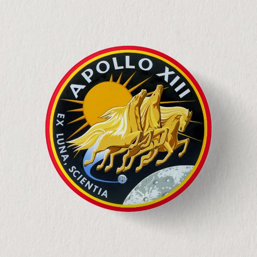 Apollo 13-Insignien Button (Vorderseite)
