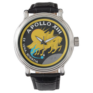 Apollo 13 NASA-Missionsabzeichen Logo Armbanduhr