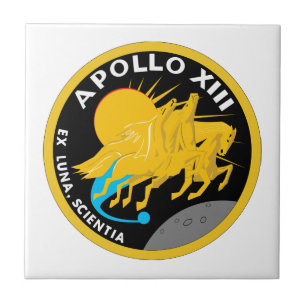 Apollo 13 NASA-Missionsabzeichen Logo Fliese