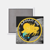 Apollo 13 NASA-Missionsabzeichen-Logo Magnet (Vorderseite/Rückseite)