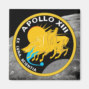 Apollo 13 NASA-Missionsabzeichen-Logo Magnet