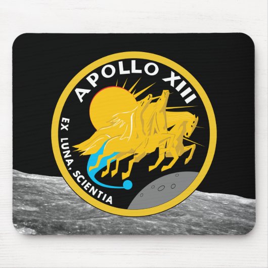 Apollo 13 NASA-Missionsabzeichen-Logo Mousepad (Vorne)