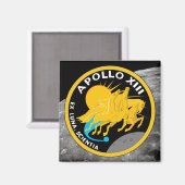 Apollo 13 Patch-Logo der NASA-Mission Magnet (Vorderseite/Rückseite)