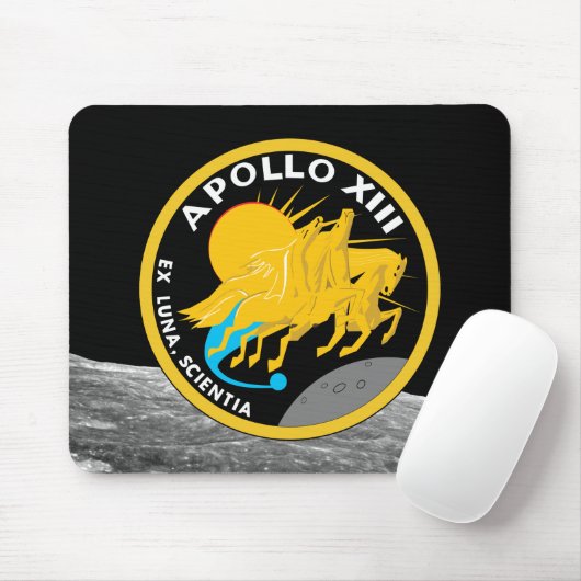 Apollo 13 Patch-Logo der NASA-Mission Mousepad (Mit Mouse)