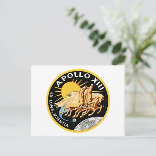 Apollo 13 postkarte (Stehend Vorderseite)