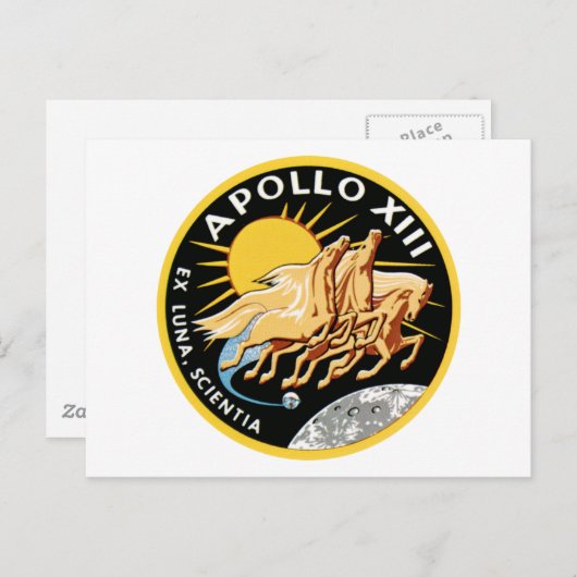 Apollo 13 postkarte (Vorne/Hinten)
