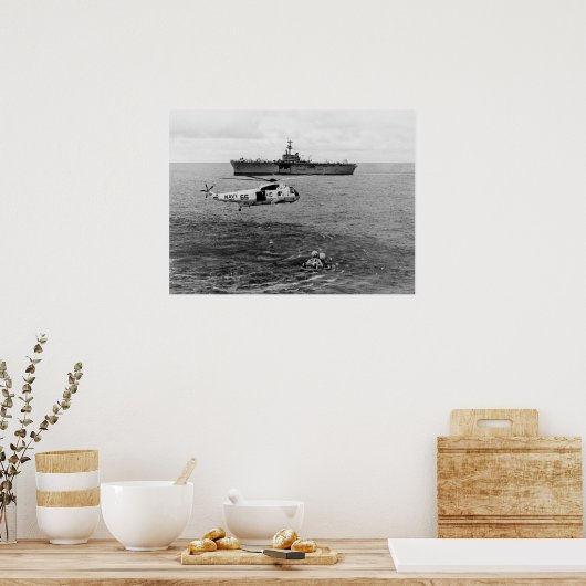 Apollo 13 Splashdown & Erholung Poster (Küche)