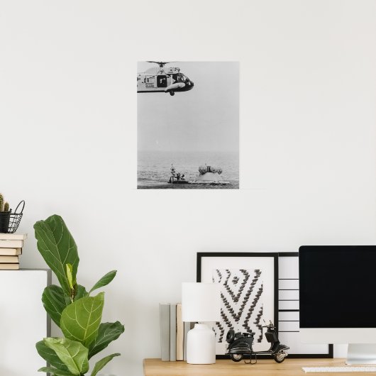 Apollo 13 Splashdown & Erholung Poster (Heimbüro)