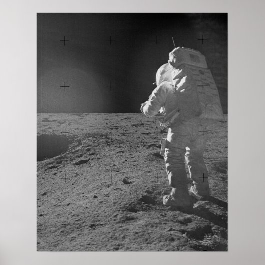 Apollo 14 Astronaut auf dem Mond Poster (Vorne)