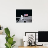 Apollo 14 Astronaut auf dem Mond Poster (Heimbüro)