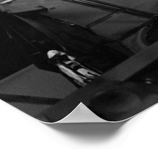 Apollo 14 Lunar Module & Earthrise Poster (Ecke)