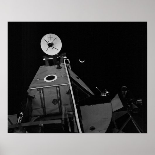 Apollo 14 Lunar Module & Earthrise Poster (Vorne)