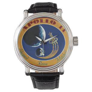 Apollo 14 NASA-Missionsabzeichen-Logo Armbanduhr
