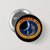 Apollo 14 NASA-Missionsabzeichen-Logo Button (Vorne & Hinten)