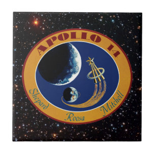 Apollo 14 NASA-Missionsabzeichen-Logo Fliese