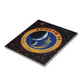 Apollo 14 NASA-Missionsabzeichen-Logo Fliese (Seite)