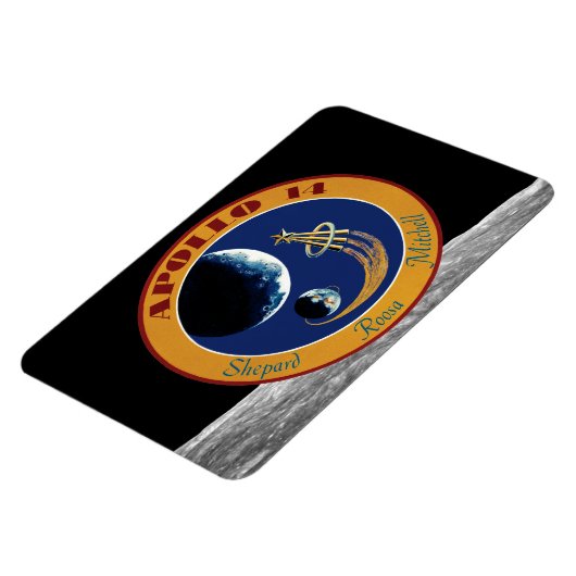 Apollo 14 Patch-Logo der NASA-Mission Magnet (Linke Seite)