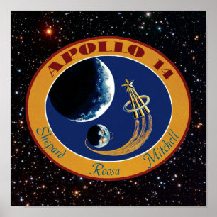 Apollo 14 Patch-Logo der NASA-Mission Poster