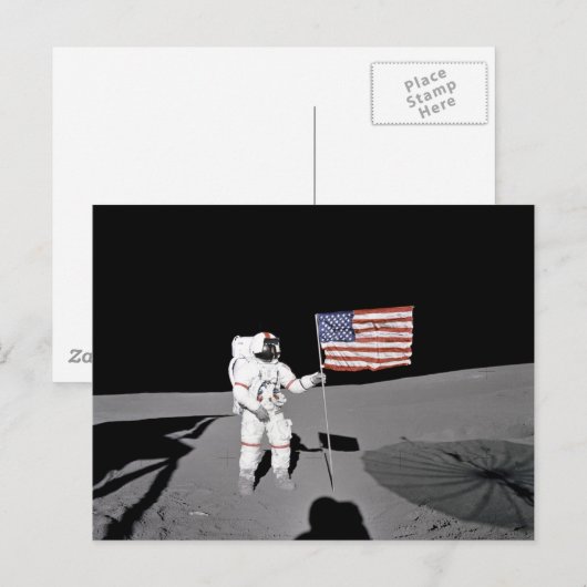 Apollo 14 postkarte (Vorne/Hinten)