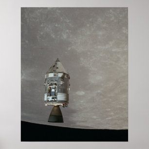 Apollo 15 Command-Service-Modul oberhalb des Monde Poster