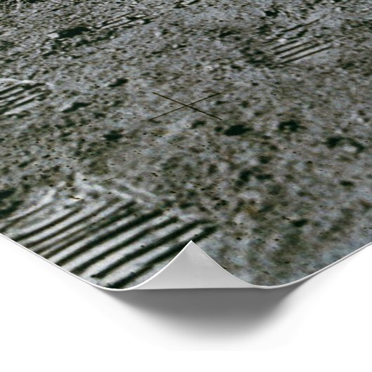 Apollo 15 Flag Rover LM Irwin Poster (Ecke)