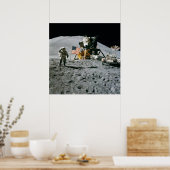 Apollo 15 Flag Rover LM Irwin Poster (Küche)