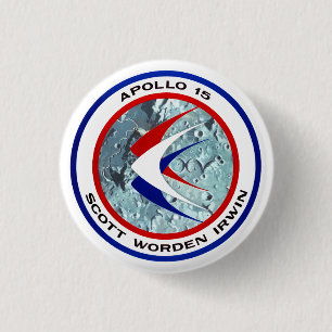 Apollo 15-Insignien Button