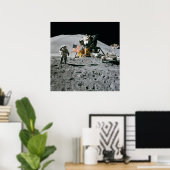 Apollo 15, Jim Irwin auf dem Mond. Großes Foto Poster (Heimbüro)