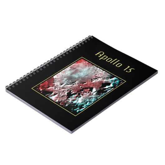 Apollo 15 Landing Site Anaglyph iPad Pro Abdeckung Notizblock (Linke Seite)