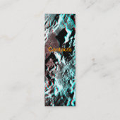 Apollo 15 Landungsgebiet Anaglyph Lesezeichen Mini Visitenkarte (Rückseite)