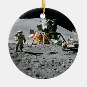 Apollo 15 Mondmodul Mondlandung Nasa 1971 Keramik Ornament