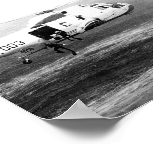 Apollo 15 Splashdown & Erholung Poster (Ecke)