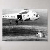 Apollo 15 Splashdown & Erholung Poster (Vorne)