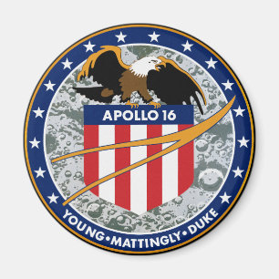 Apollo 16 NASA-Missionsabzeichen-Logo Magnet