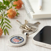 Apollo 16 Patch-Logo der NASA-Mission Schlüsselanhänger (Seite)