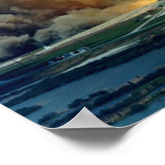 Apollo 16 Start Poster (Ecke)