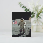 Apollo 17 Astronaut im Taurus Littrow Tal Postkarte (Stehend Vorderseite)