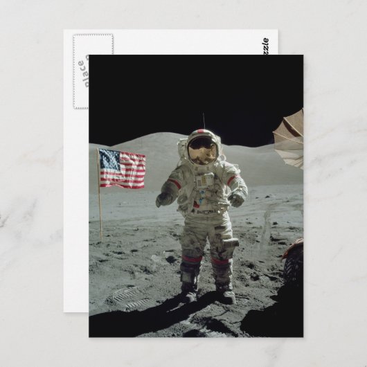 Apollo 17 Astronaut im Taurus Littrow Tal Postkarte (Vorne/Hinten)