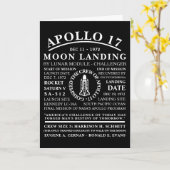 Apollo 17 Detailed Space Voyage Symbol Karte (Gelbe Blume)