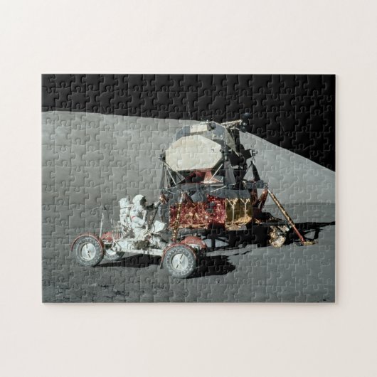 Apollo 17 - Die letzte Landung des bemannten Monde Puzzle (Horizontal)