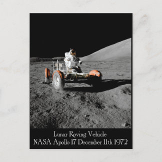 Apollo 17 Lunar Fahrzeug Postkarte