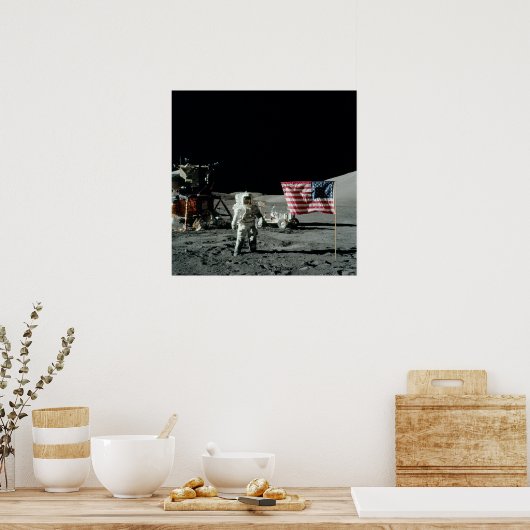 Apollo 17 Lunar Landungsort Poster (Küche)