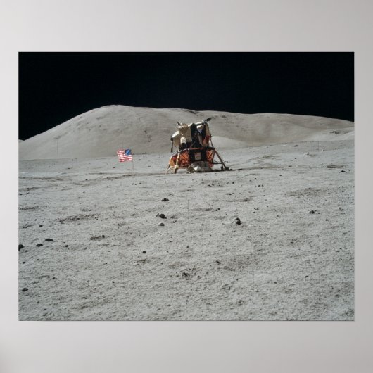 Apollo 17 Lunar Modul Landungsfläche Poster (Vorne)