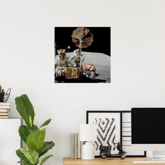 Apollo 17 Lunar Roving Vehicle Poster (Heimbüro)