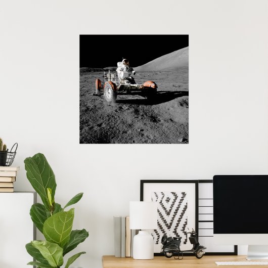 Apollo 17 Lunar Roving Vehicle Poster (Heimbüro)