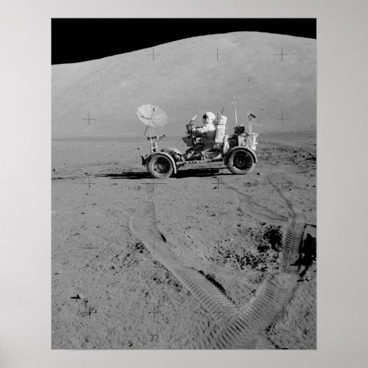Apollo 17 Lunar Roving Vehicle Poster (Vorne)