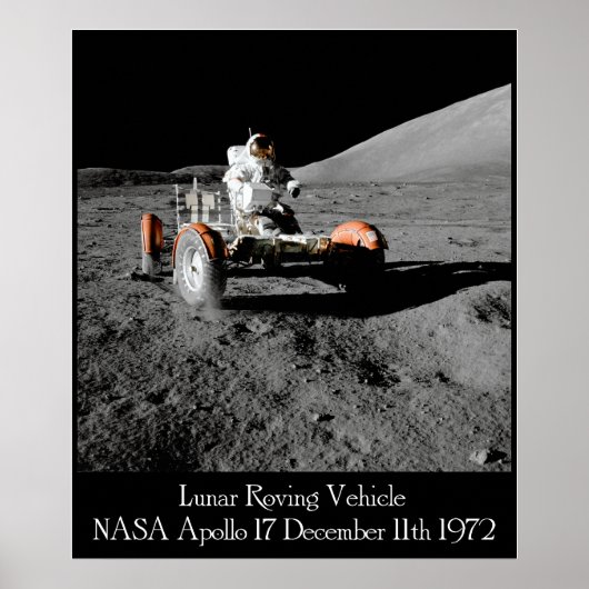 Apollo 17 Lunar Vehicle Poster (Vorne)
