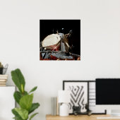 Apollo 17 Mondmodul "Challenger" & Erde Poster (Heimbüro)